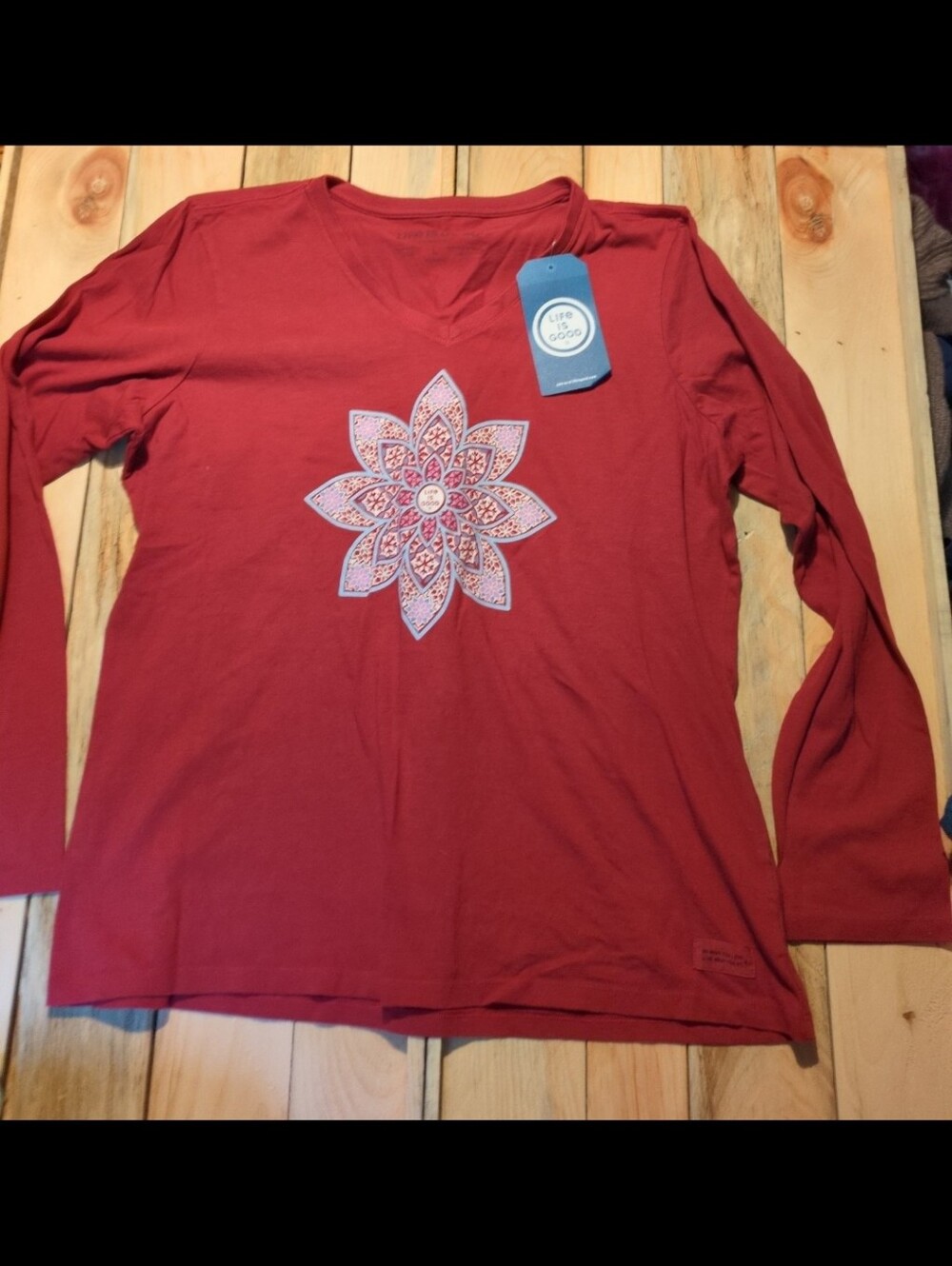 Life is good long sleeve top